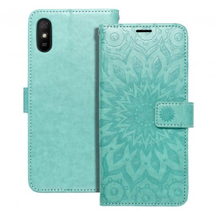 Pouzdro Forcell MEZZO Book XIAOMI Redmi 9AT / Redmi 9A mandala zelené