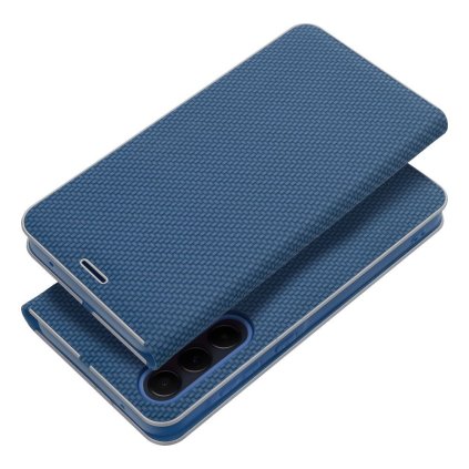 Pouzdro Forcell Luna Book Carbon pro SAMSUNG Galaxy A22 5G modré