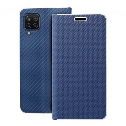 Pouzdro Forcell Luna Book Carbon SAMSUNG Galaxy A12 modré