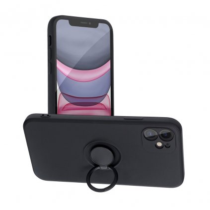 Pouzdro Forcell SILICONE RING APPLE IPHONE 11 černé