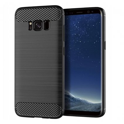 Pouzdro Forcell Carbon back cover pro Samsung G955 Galaxy S8 Plus - černé