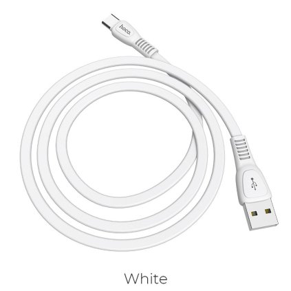 Kabel HOCO USB A na typ C 2,4A X40 1 m bílý
