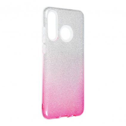 Pouzdro Forcell SHINING HUAWEI P30 LITE transparent/růžové