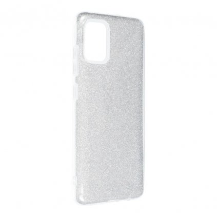 Pouzdro Forcell SHINING SAMSUNG Galaxy A51 stříbrné