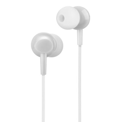 HOCO Sluchátka do uší jack 3,5mm s mikrofonem M14 bílé