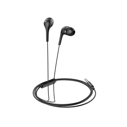 HOCO Sluchátka do uší jack 3,5mm s mikrofonem M40 černé