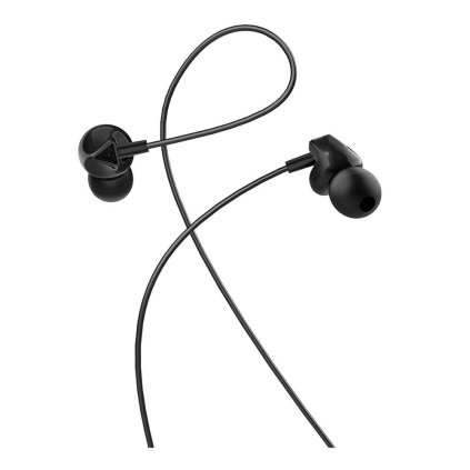 HOCO Sluchátka do uší jack 3,5mm s mikrofonem M60 černé