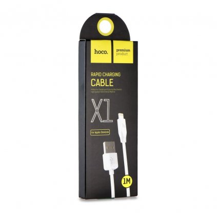HOCO kabel USB pro iPhone Lightning 8-pin X1 RAPID bílý 2 metry