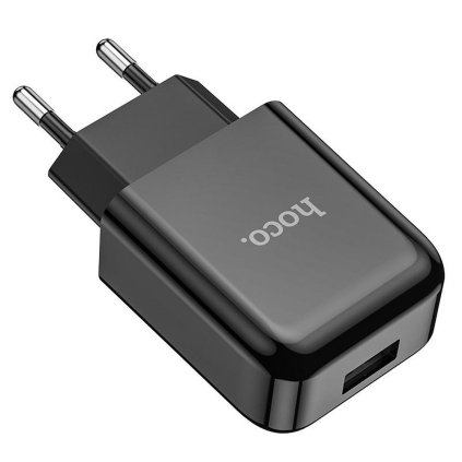 HOCO USB A 2,1A N2 síťová nabíječka černá