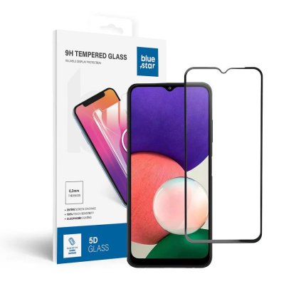 SzkohartowanedoSamsungGalaxyA225Gfullglue-casefriendlyBlueStar5Dczarne1