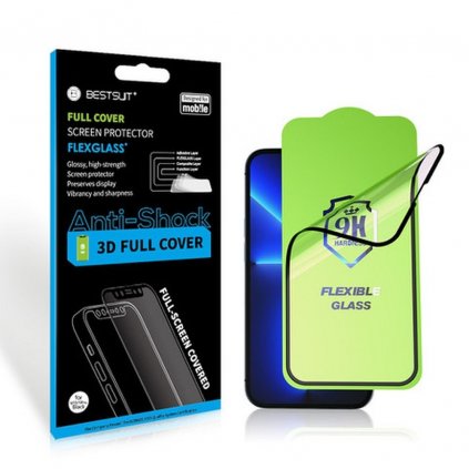Tvrzené sklo Flexible Nano Glass 5D Full Glue - Samsung Galaxy A52/52s 5G černé