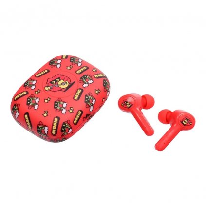 Sluchátka bezdrátové / bluetooth TWS JELLIE MONSTER Steven YLFS-06BT červené