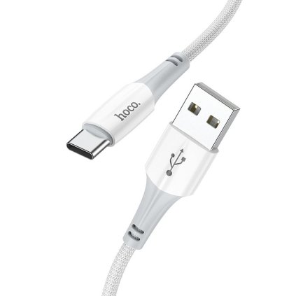 Kabel HOCO USB A na typ C 3A X70 1 m bílý