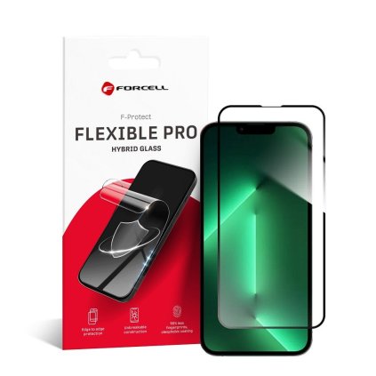 Hybridní sklo Forcell Flexible 5D Full Glue Apple iPhone 13/13 Pro 6,1" černé