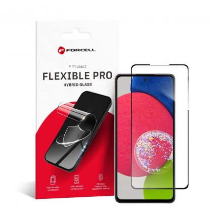 Hybridní sklo Forcell Flexible 5D Full Glue Samsung Galaxy A52/52s 5G černé