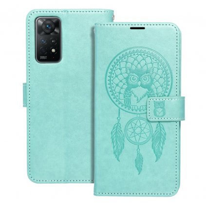 Pouzdro Forcell MEZZO Book XIAOMI Redmi NOTE 11 / 11S lapač snů zelené