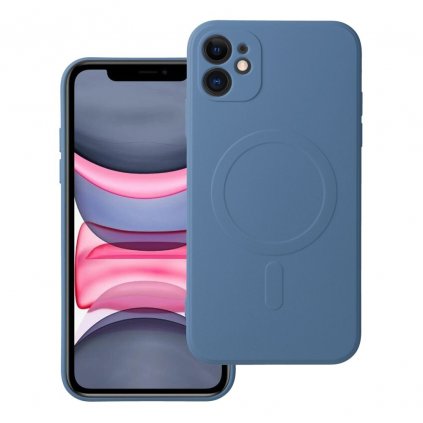 Pouzdro Silicone Mag Cover APPLE IPHONE 11 modré