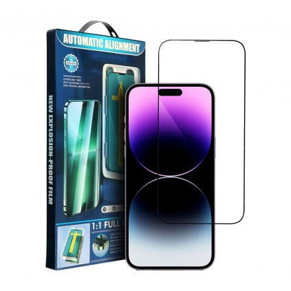 Tvrzené sklo 5D Full Glue Apple Iphone Xs / 11 Pro černé + aplikator
