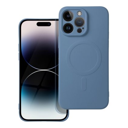 FuteraSILICONEMAGCOVERkompatybilnyzMagSafedoIPHONE14ProMaxniebieski1