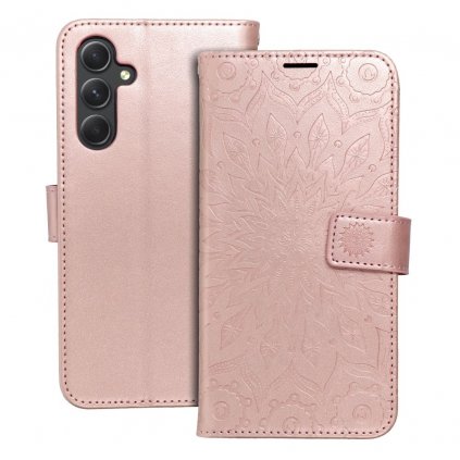 Pouzdro Forcell MEZZO Book SAMSUNG Galaxy A54 5G mandala zlato růžové