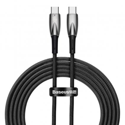 BASEUS Kabel Typ C Typ C Power delivery 100W Glimmer Series CADH000801 2m černý