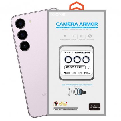 Safírové sklo X-ONE na objektivu fotoaparátu Camera Armor Pro Samsung Galaxy S23/S23 Plus