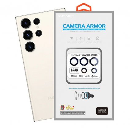 Safírové sklo X-ONE na objektivu fotoaparátu Camera Armor Pro Samsung Galaxy S22 Ultra