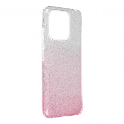 Pouzdro Forcell SHINING XIAOMI Redmi 12C transparent/růžové