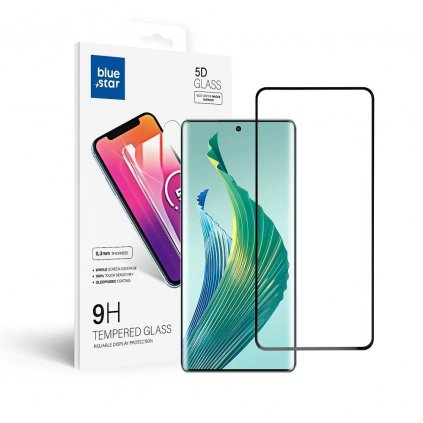 Tvrzené sklo Blue Star 5D Honor Magic5 Lite - černé