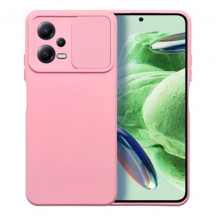 Pouzdro SLIDE CASE XIAOMI Redmi NOTE 12 5G světle růžové