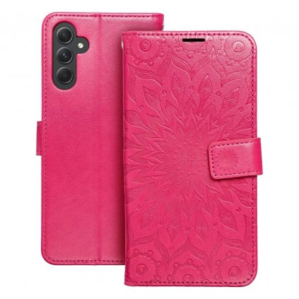 Pouzdro Forcell MEZZO Book SAMSUNG Galaxy A14 4G / A14 5G  mandala purpurové