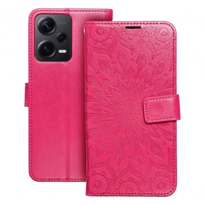 Pouzdro Forcell MEZZO Book XIAOMI Redmi NOTE 12 PRO 5G mandala purpurové