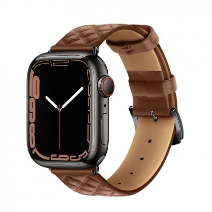 Řemínek pro Apple Watch 38/40/41mm Elegant leather WA18 hnědá