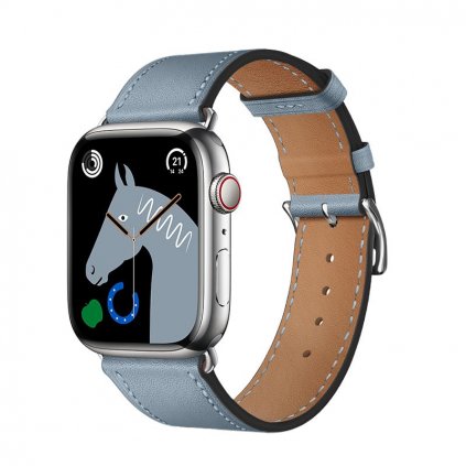 Řemínek pro Apple Watch 38/40/41mm Elegant leather WA17 modrá