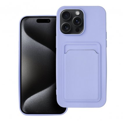 Pouzdro Forcell CARD CASE APPLE IPHONE 15 PRO MAX fialové