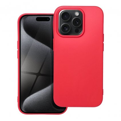 Pouzdro Forcell SOFT APPLE IPHONE 15 PRO červené