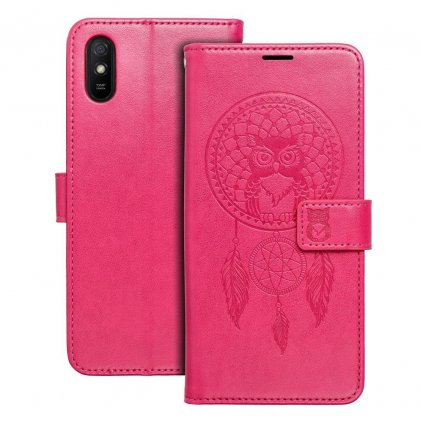 Pouzdro Forcell MEZZO Book XIAOMI Redmi 9AT / Redmi 9A lapač snů purpurové