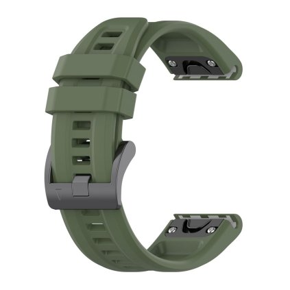 Řemínek / náramek pro chytré hodinky Garmin FENIX 3 / 3HR / 5X / 6X / 6X PRO / 7X / 7X PRO tmavě zelená