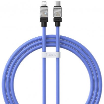 BASEUS Kabel Typ C Apple Lightning 8-pin CoolPlay Fast Charging 20W 1m modrý CAKW000003