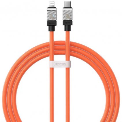 BASEUS Kabel Typ C Apple Lightning 8-pin CoolPlay Fast Charging 20W 1m oranžový CAKW000007