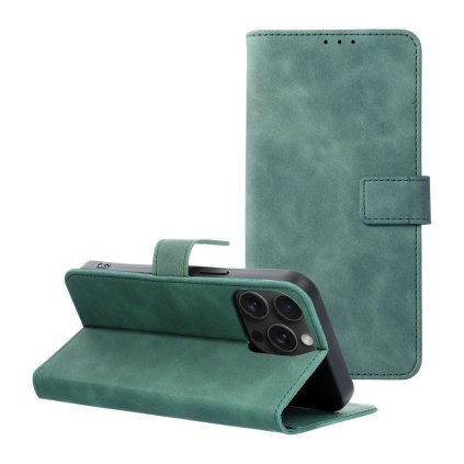 Pouzdro TENDER Book APPLE IPHONE 15 Pro Max zelené