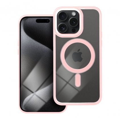 Pouzdro Color Edge Mag Cover MagSafe APPLE IPHONE 15 PRO MAX růžové