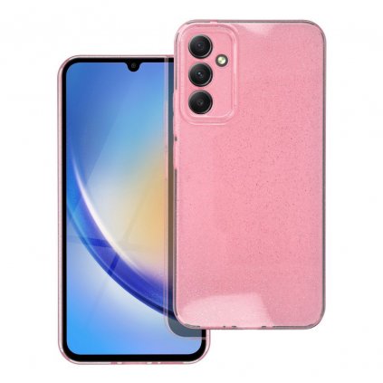 Pouzdro CLEAR CASE 2mm BLINK SAMSUNG Galaxy A34 5G růžové