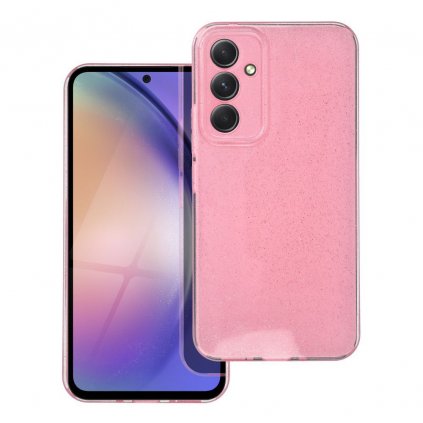 Pouzdro CLEAR CASE 2mm BLINK SAMSUNG Galaxy A54 5G růžové