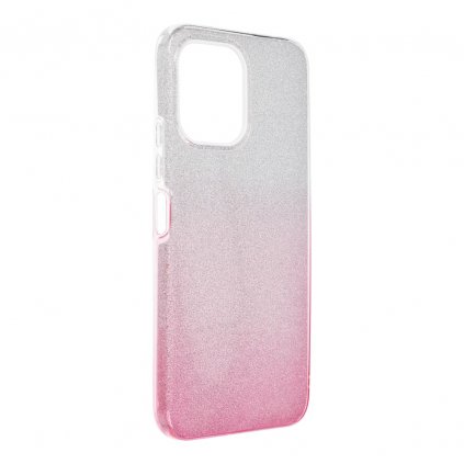 Pouzdro Forcell SHINING XIAOMI Redmi 12 4G / Redmi 12 5G transparent/růžové