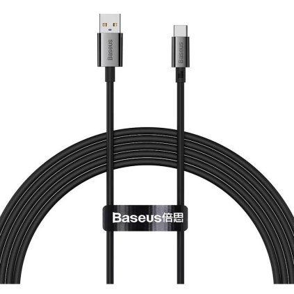 BASEUS Kabel USB A na typ C PD 6A 100W P10320102114-02 2 m černý