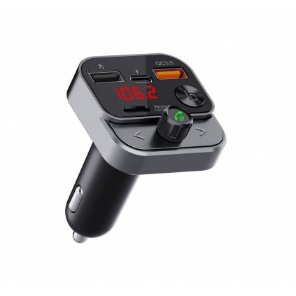 Transmitter FM vysílač MP3 z bluetooth 5.0 + USB A QC3.0 + Typ C (celkem 30 W) ART FM-84B