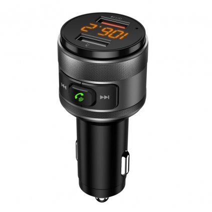 MP3 transmitter FM vysílač s bluetooth 5.0 + + 2xUSB A QC3.0 ART FM-57