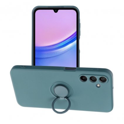 Pouzdro Forcell SILICONE RING SAMSUNG Galaxy A15 5G zelené