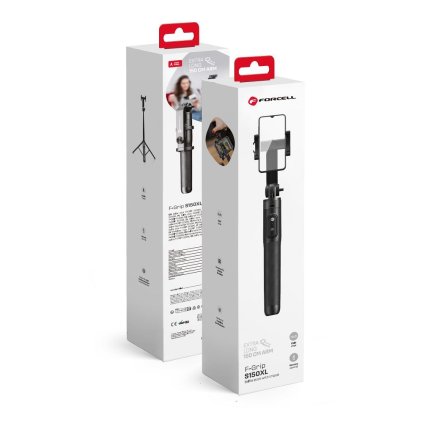 FORCELL selfie tyč se stativem F-GRIP S150XL s dálkovým ovládáním Bluetooth